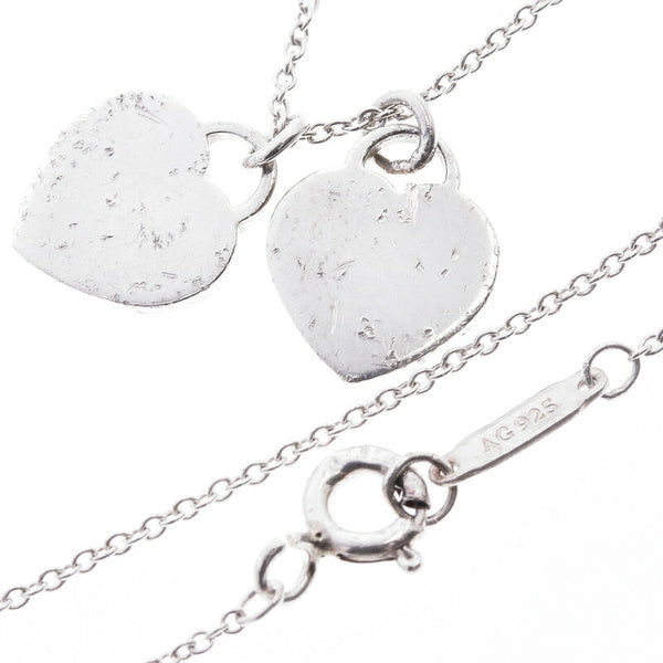 ティファニー SV925 シルバー リターントゥ ハート ダブル プレート ネックレス レディース TIFFANY&Co. 中古