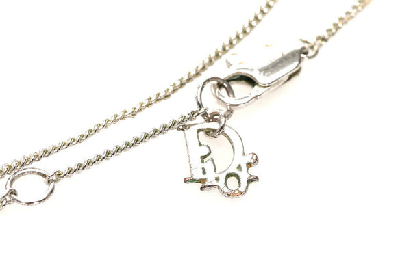 クリスチャンディオール ハートネックレス シルバー メタル ネックレス レディース Christian Dior 中古