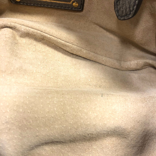 プラダ チェーン グレー レザー ショルダーバッグ レディース PRADA 中古