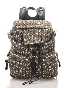 ミュウミュウ グリーン キャンバス リュック バックパック レディース MIUMIU 中古