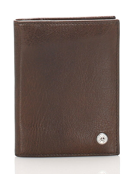 ドルチェアンドガッバーナ ブラウン レザー カードケース レディース DOLCE&GABBANA 中古