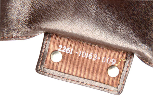 フェンディ ペカン ブラウン ナイロン レザー 6連 キーケース レディース FENDI 中古