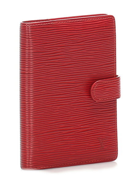 ルイ ヴィトン エピ アジェンダ R2005E レッド  レザー 手帳 レディース LOUIS VUITTON 中古