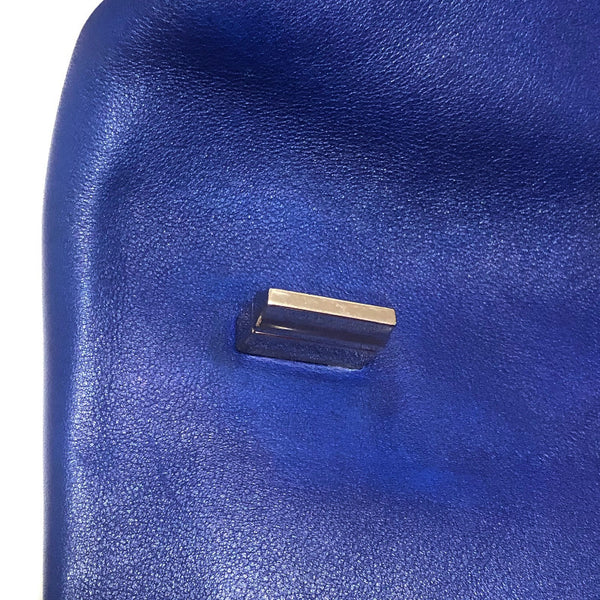 プラダ ブルー  レザー ショルダーバッグ レディース PRADA 中古