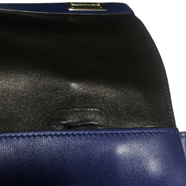 プラダ ブルー  レザー ショルダーバッグ レディース PRADA 中古