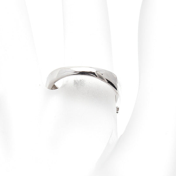 Pt1000 プラチナ クロチョウパール12.5mm ダイヤ0.30ct リング 指輪 レディース 11号 中古