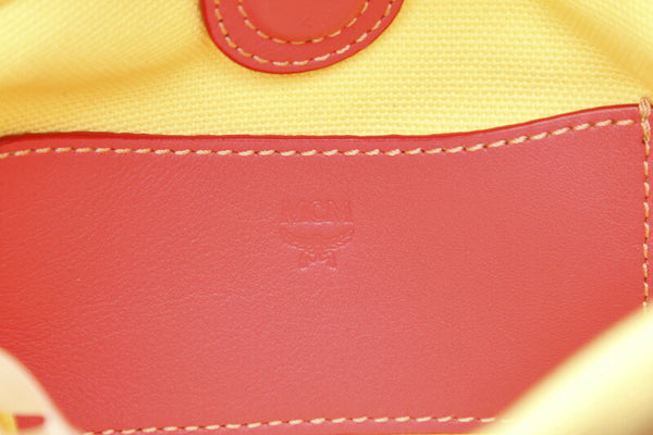 エム シー エム ピンク レザー ビニール ショルダーバッグ レディース MCM 中古