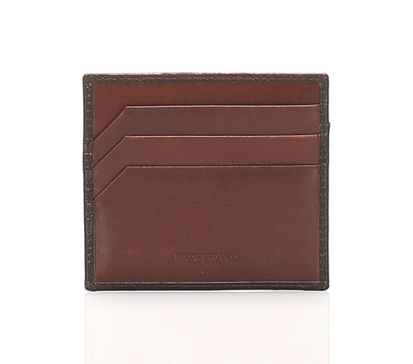 ドルチェアンドガッバーナ ブラウン ナイロン カードケース レディース DOLCE&GABBANA 中古