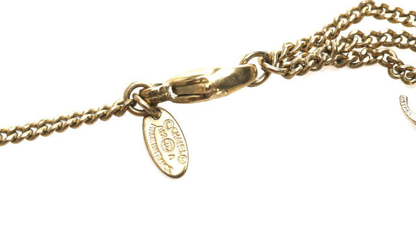 シャネル ココマーク ゴールド メッキ ネックレス レディース CHANEL 中古