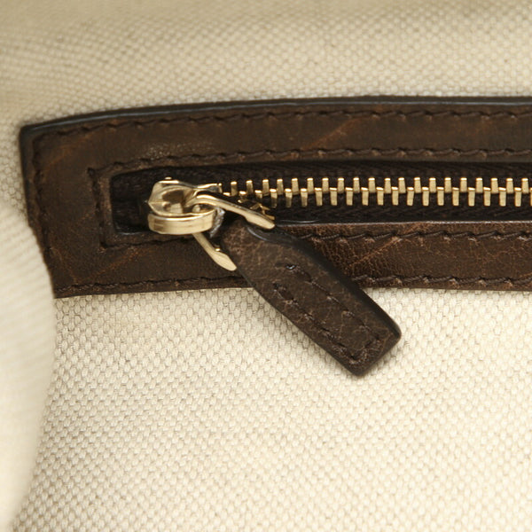 グッチ GG ディアマンテ 247283 ブラウン  キャンバス レザー トートバッグ レディース GUCCI 中古