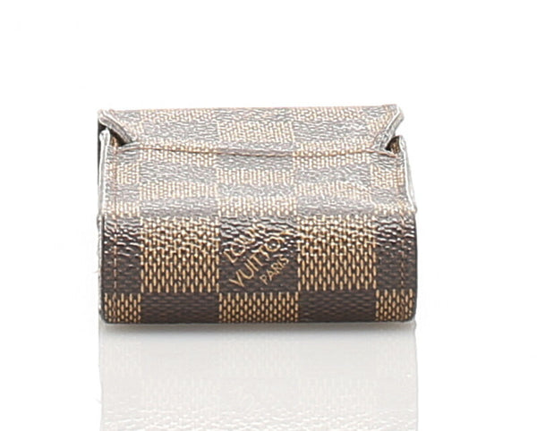 ルイ ヴィトン ダミエ N63024 ブラウン PVC レザー シガレットケース レディース LOUIS VUITTON 中古