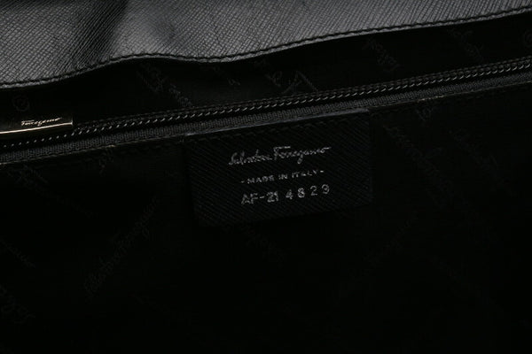 ガンチーニ AF-21 4829 ブラック  レザー ハンドバッグ レディース 中古