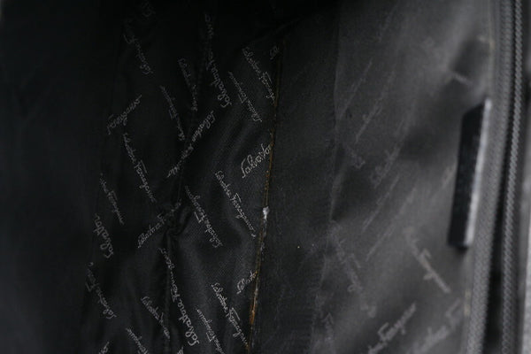 ガンチーニ AF-21 4829 ブラック  レザー ハンドバッグ レディース 中古