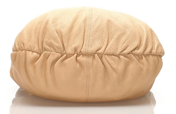 グッチ インディバンブー 232930 ベージュ レザー ショルダーバッグ レディース GUCCI 中古