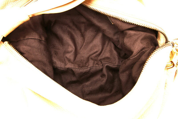 グッチ インディバンブー 232930 ベージュ レザー ショルダーバッグ レディース GUCCI 中古