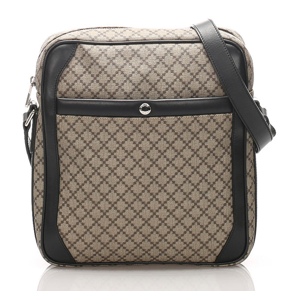 グッチ ディアマンテ 268159 ブラウン PVC レザー 斜め掛け ショルダーバッグ レディース GUCCI 中古