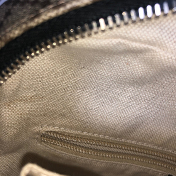 グッチ ディアマンテ 268159 ブラウン PVC レザー 斜め掛け ショルダーバッグ レディース GUCCI 中古