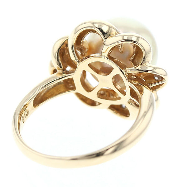 パール11mmダイヤ0.10ct   中古