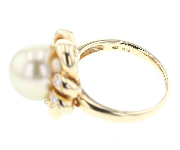 パール11mmダイヤ0.10ct   中古