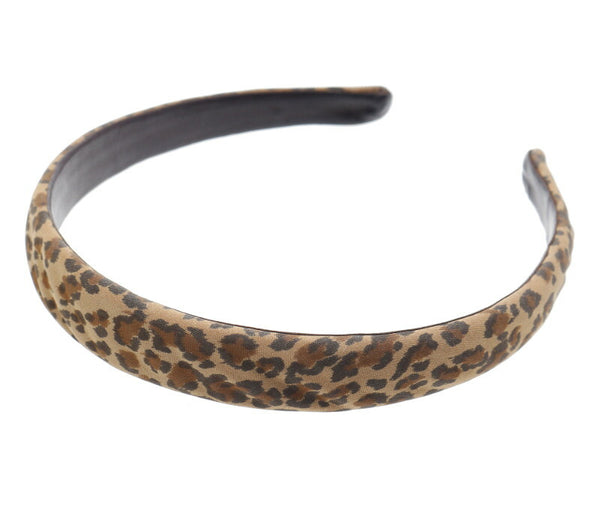 ボッテガヴェネタ レオパード ヒョウ柄 ブラウン ナイロン ヘアアクセサリー カチューシャ レディース BOTTEGAVENETA 中古