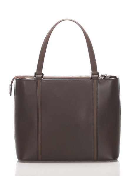 バーバリー ブラウン  レザー ハンドバッグ レディース BURBERRY 中古