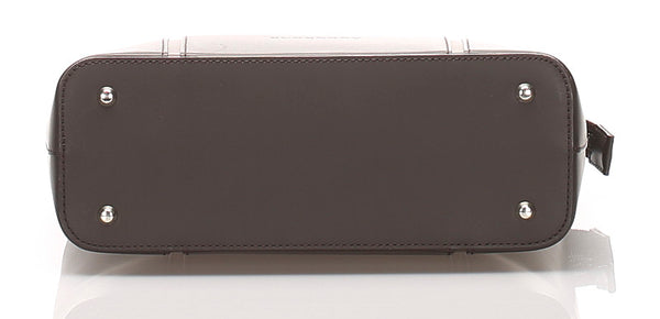 バーバリー ブラウン  レザー ハンドバッグ レディース BURBERRY 中古