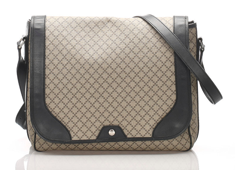 グッチ ディアマンテ 295251 ベージュ PVC レザー メッセンジャーバッグ レディース GUCCI 中古