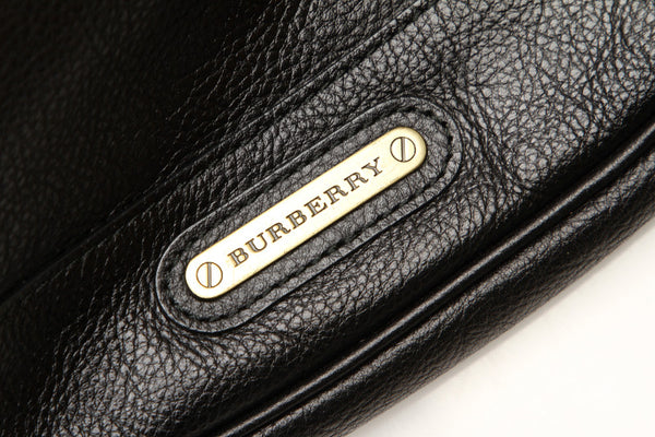 バーバリー ノバチェック ブラック  レザー ショルダーバッグ レディース BURBERRY 中古