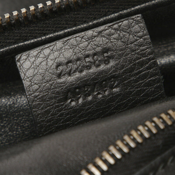 グッチ 228585 ブラック  レザー トートバッグ レディース GUCCI 中古