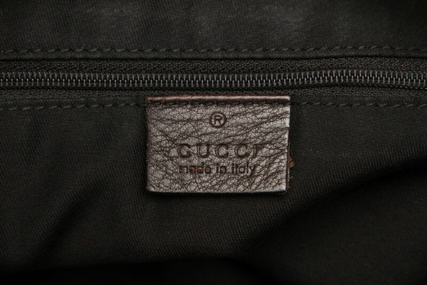 グッチ アビー 189833 ブラウン  レザー ショルダーバッグ レディース GUCCI 中古