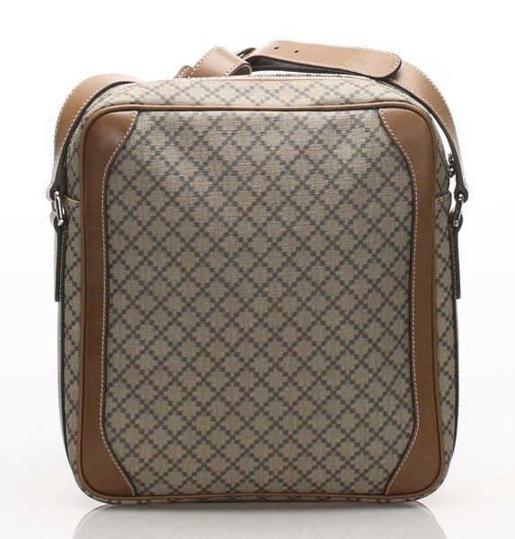 グッチ ディアマンテ 268159 ベージュ レザー ショルダーバッグ レディース GUCCI 中古