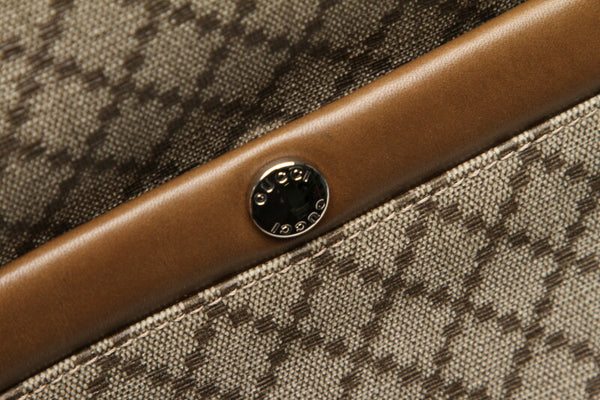 グッチ ディアマンテ 268159 ベージュ レザー ショルダーバッグ レディース GUCCI 中古