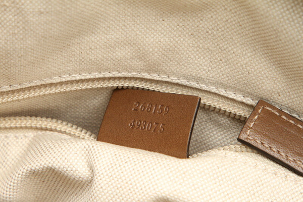 グッチ ディアマンテ 268159 ベージュ レザー ショルダーバッグ レディース GUCCI 中古