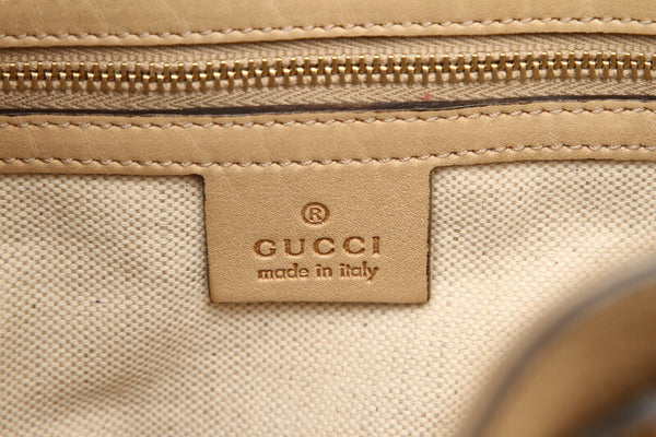 グッチ ディアマンテ 282310 イエロー  キャンバス レザー ショルダーバッグ レディース GUCCI 中古