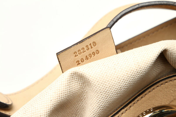 グッチ ディアマンテ 282310 イエロー  キャンバス レザー ショルダーバッグ レディース GUCCI 中古