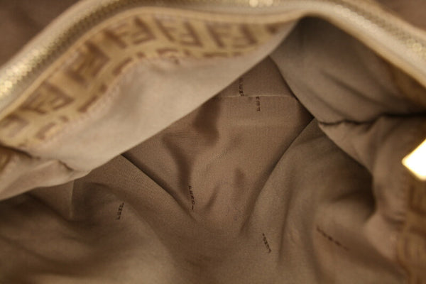 フェンディ ズッキーノ ブラウン  キャンバス レザー トートバッグ レディース FENDI 中古