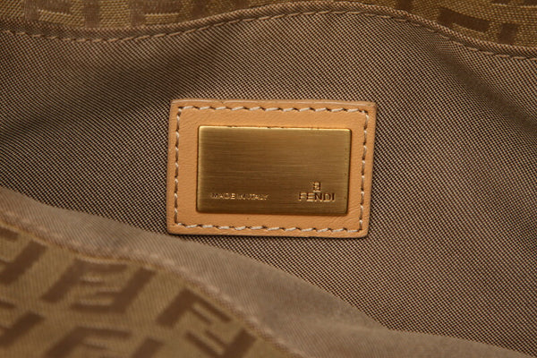 フェンディ ズッキーノ ブラウン  キャンバス レザー トートバッグ レディース FENDI 中古
