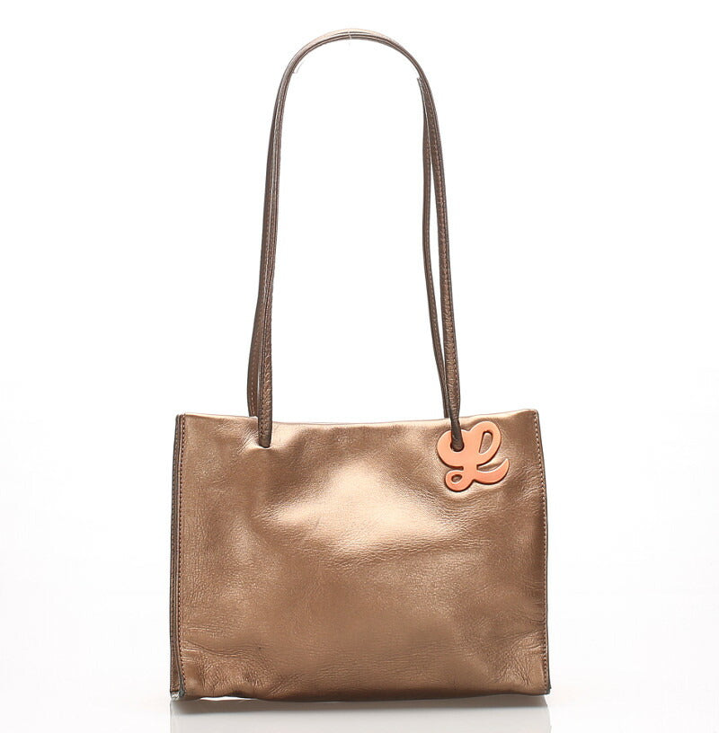 ロエベ ブラウン レザー トートバッグ レディース LOEWE 中古