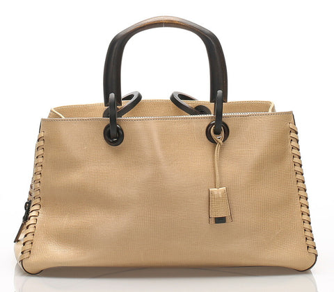 グッチ 106238 ベージュ レザー ハンドバッグ レディース GUCCI 中古