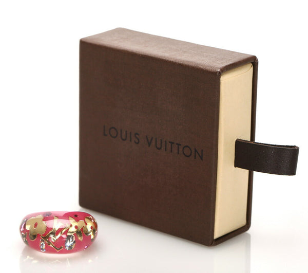 ルイ ヴィトン アンクルージョン ピンク プラスチック リング 指輪 レディース LOUIS VUITTON 中古