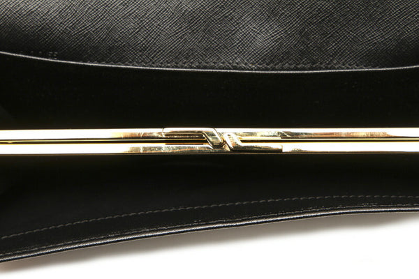 セリーヌ マカダム ブラウン 茶 PVC レザー 長財布 レディース CELINE 中古
