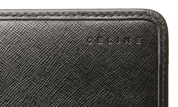 セリーヌ マカダム ブラウン 茶 PVC レザー 長財布 レディース CELINE 中古