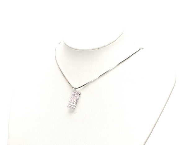 クリスチャンディオール トロッター シルバー メタル ネックレス レディース Christian Dior 中古