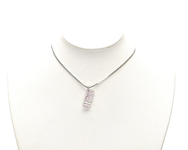 クリスチャンディオール トロッター シルバー メタル ネックレス レディース Christian Dior 中古