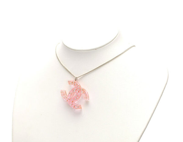 シャネル デカココマーク ピンク ゴールド ゴールド ネックレス レディース CHANEL 中古