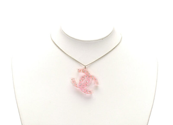 シャネル デカココマーク ピンク ゴールド ゴールド ネックレス レディース CHANEL 中古