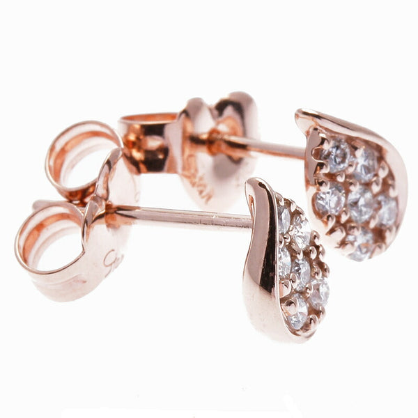 スタージュエリー K10PG ピンクゴールド ダイヤ0.06ct×2 ピアス レディース STAR JEWELRY 中古