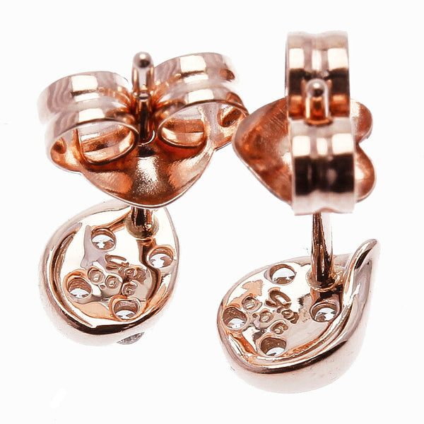 スタージュエリー K10PG ピンクゴールド ダイヤ0.06ct×2 ピアス レディース STAR JEWELRY 中古
