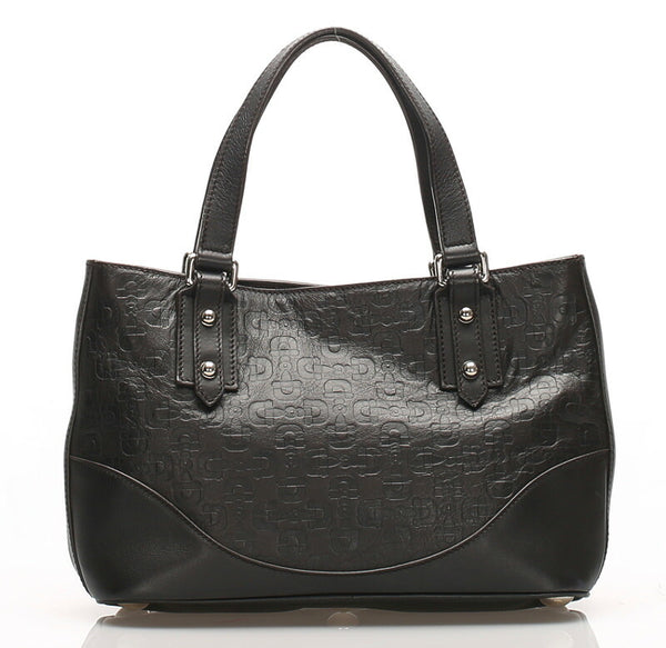 グッチ ホースビット 272392 ブラック  レザー トートバッグ レディース GUCCI 中古