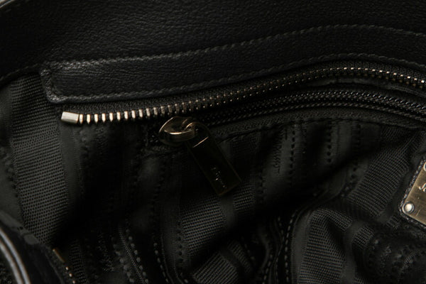 ガンチーニ AU-21 B182 ブラック  レザー ショルダーバッグ レディース 中古